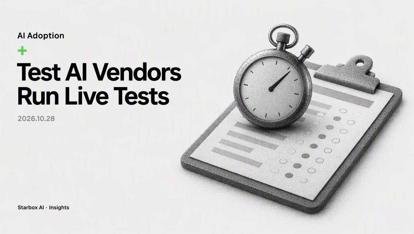 Stuck Choosing an AI Vendor? Run This Live 4-Step Test
