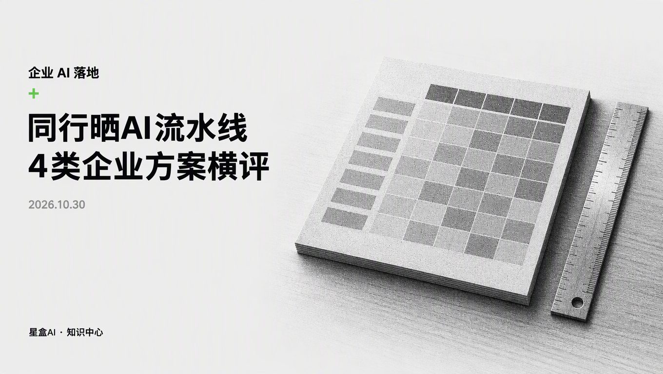 同行聚会晒AI流水线被刺激?4类企业级AI方案选型横评