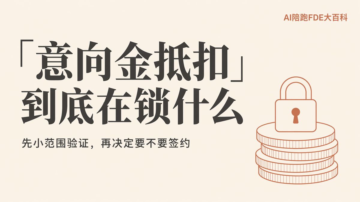 AI陪跑意向金抵扣:付款前确认三项约定