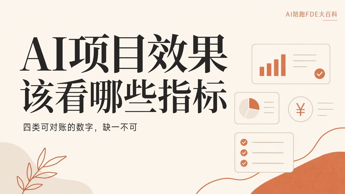 AI项目有没有效果,先核对四类指标