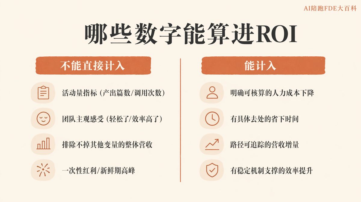 算AI的ROI,四类数字不能直接当收益