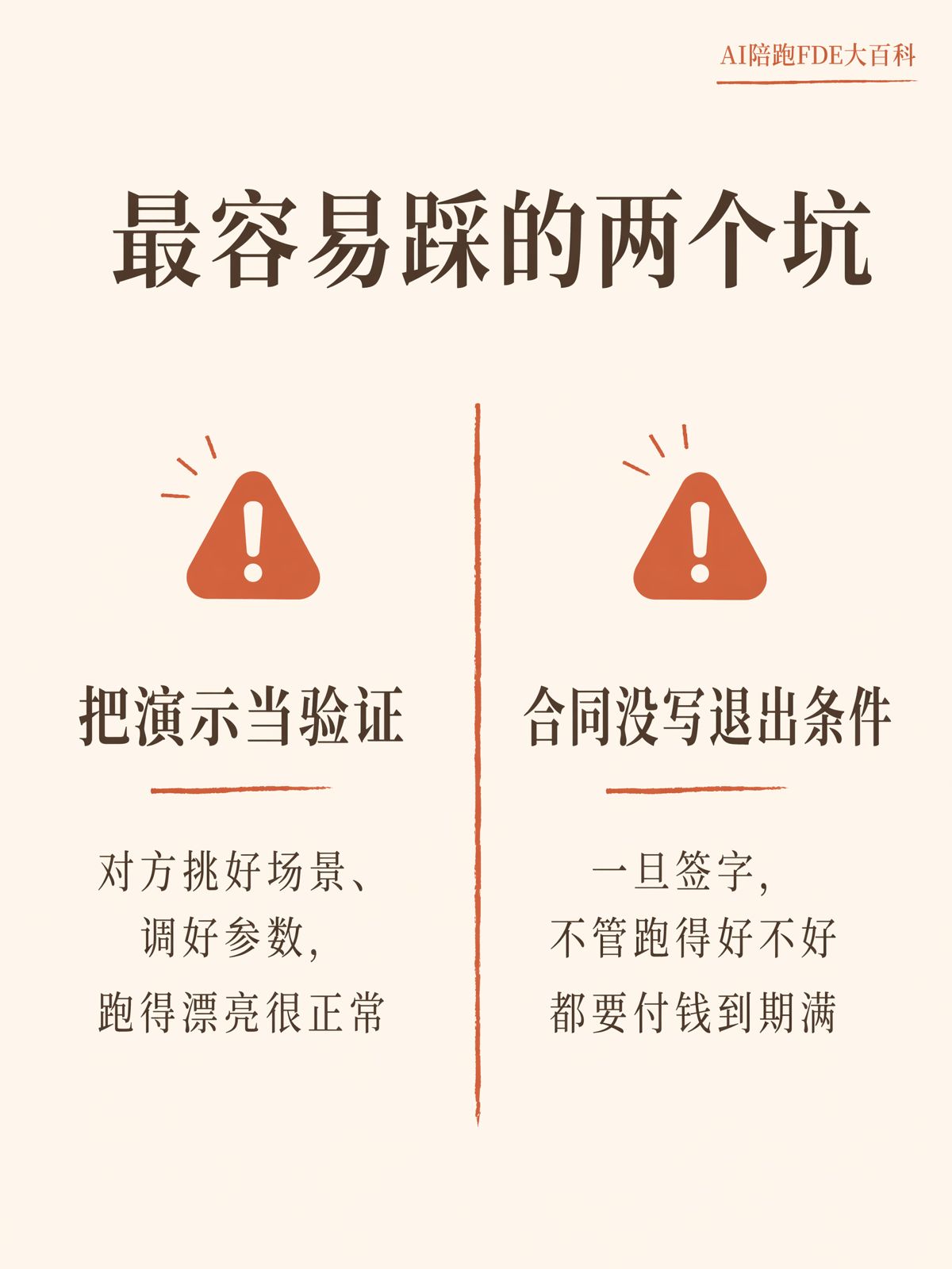 先验证再签约,是目前最靠谱的降险路径