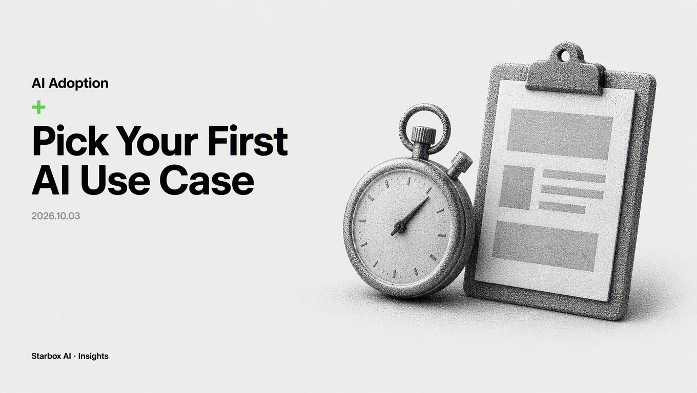 Which Use Case Should You Pick to Validate AI First?