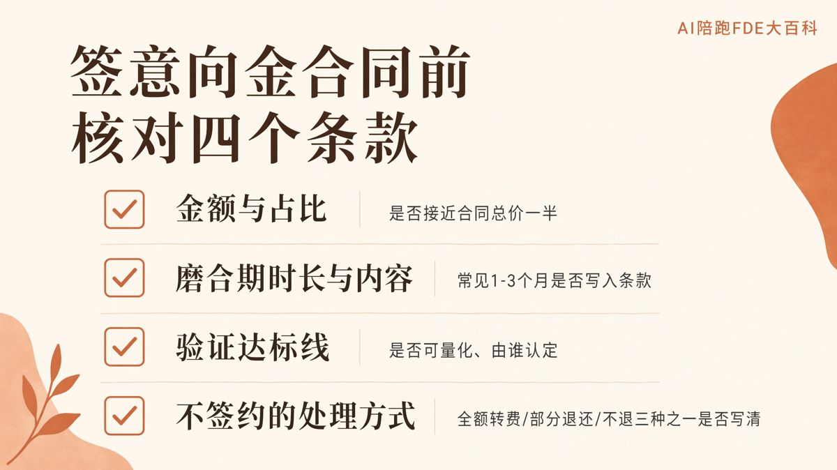 先磨合后签约:意向金合作四步怎么走