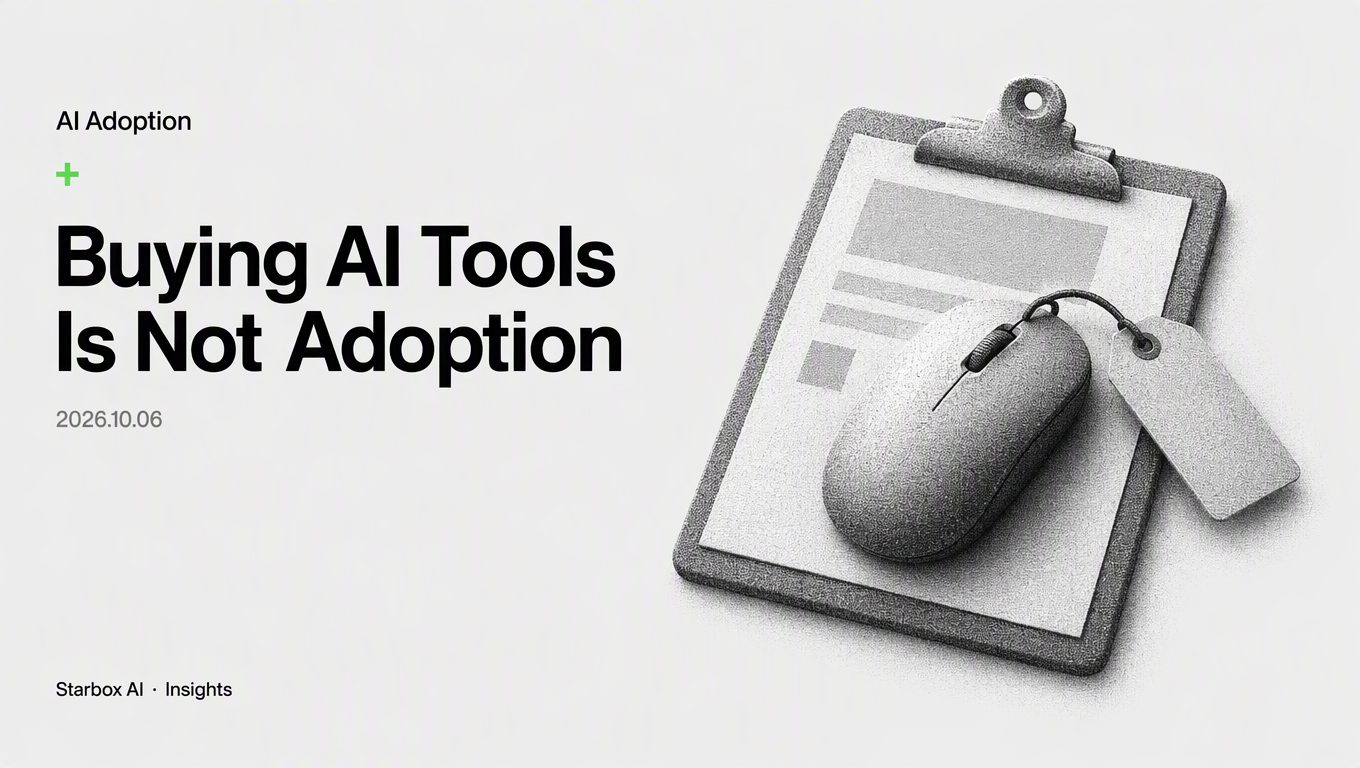 Don't Start Enterprise AI by Buying Tools