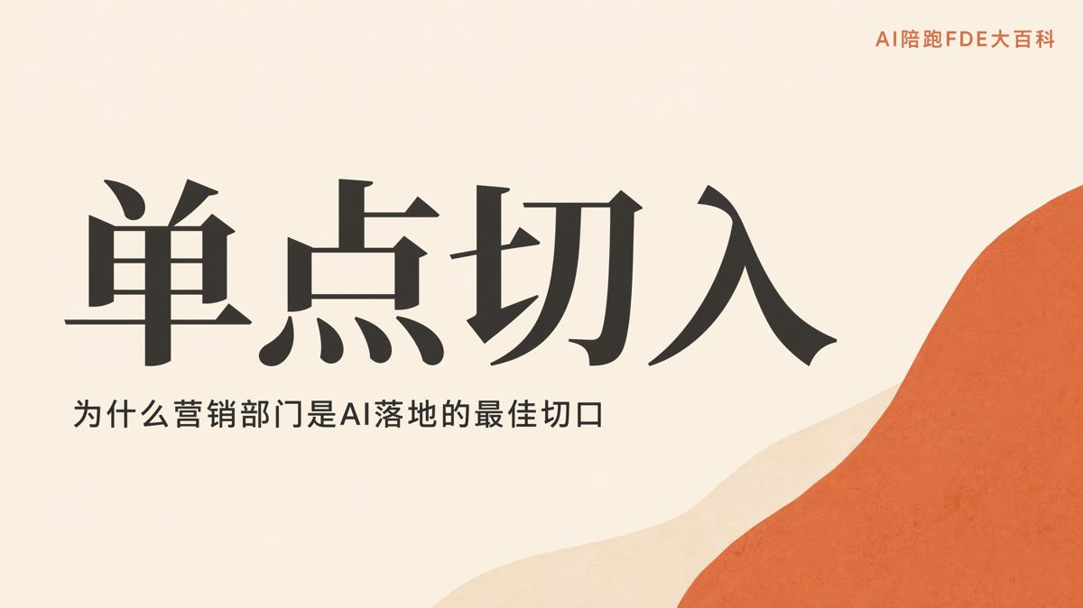 AI落地别急着全面铺开,营销部门才是最佳切口