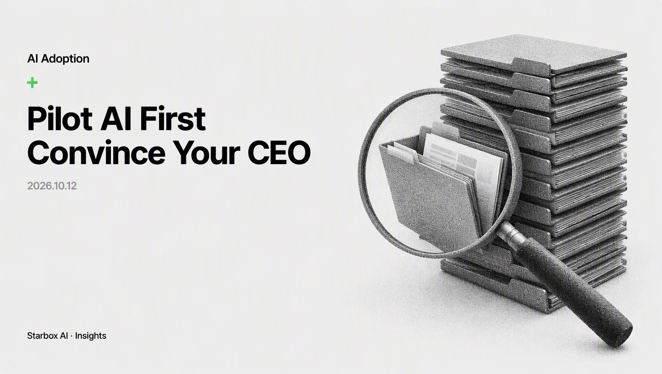 How to Convince Your CEO to Pilot AI Before Going All-In