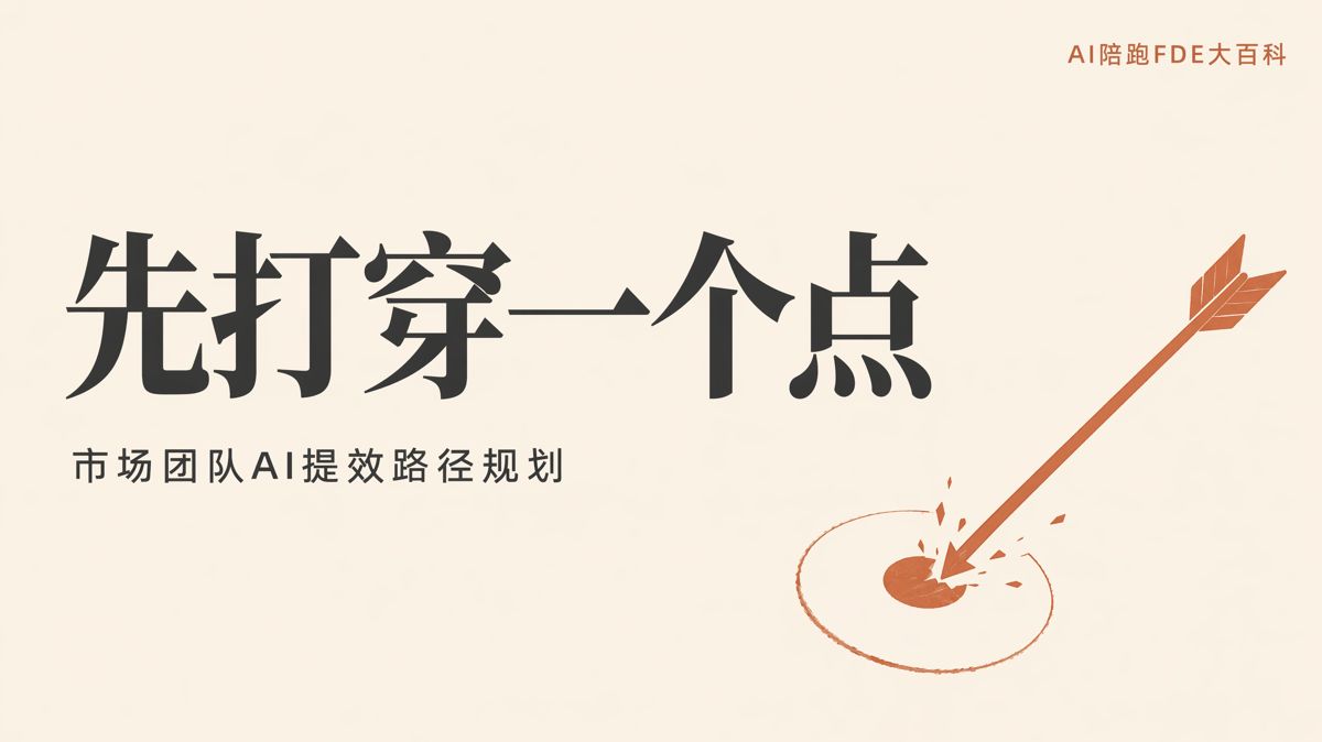 市场团队上AI别铺开,先打穿一个点