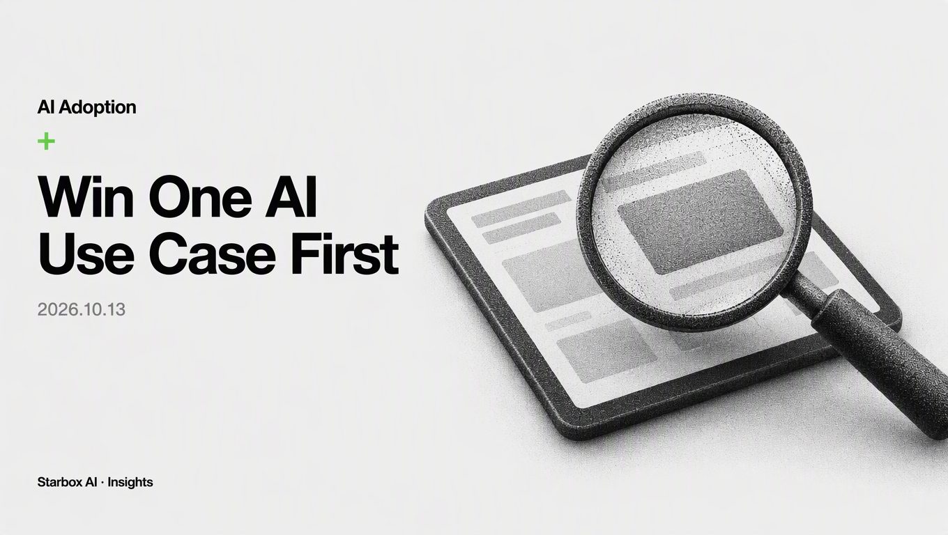 Don't Roll Out AI Across Marketing: Win One Narrow Use Case First