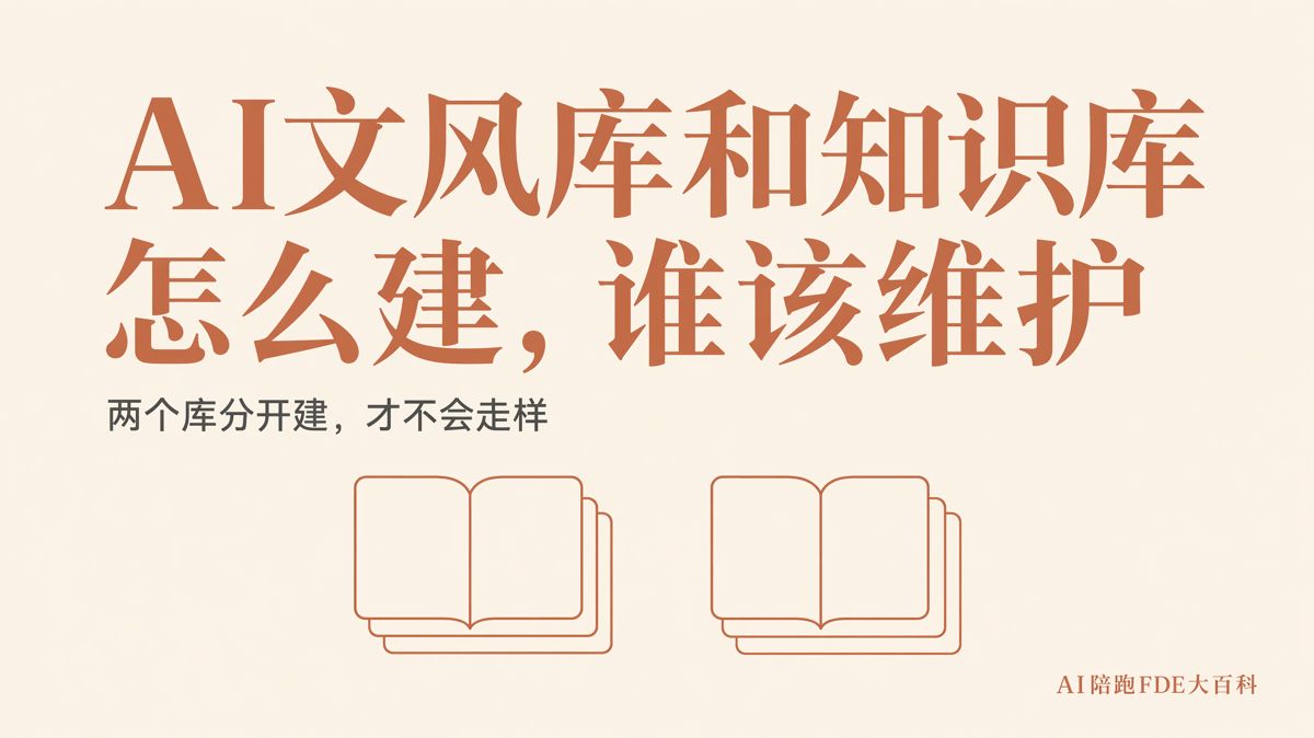 AI文風庫和知識庫怎麼建,誰該維護