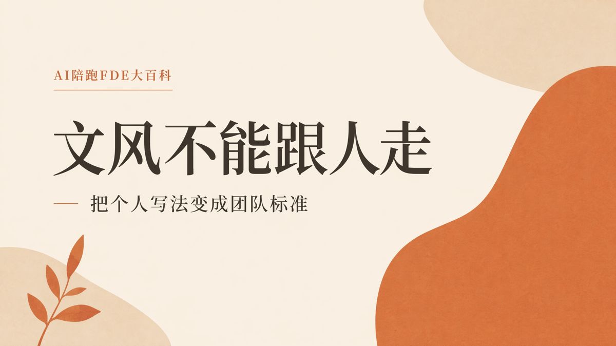 核心文案离职后,怎么把文风留下来