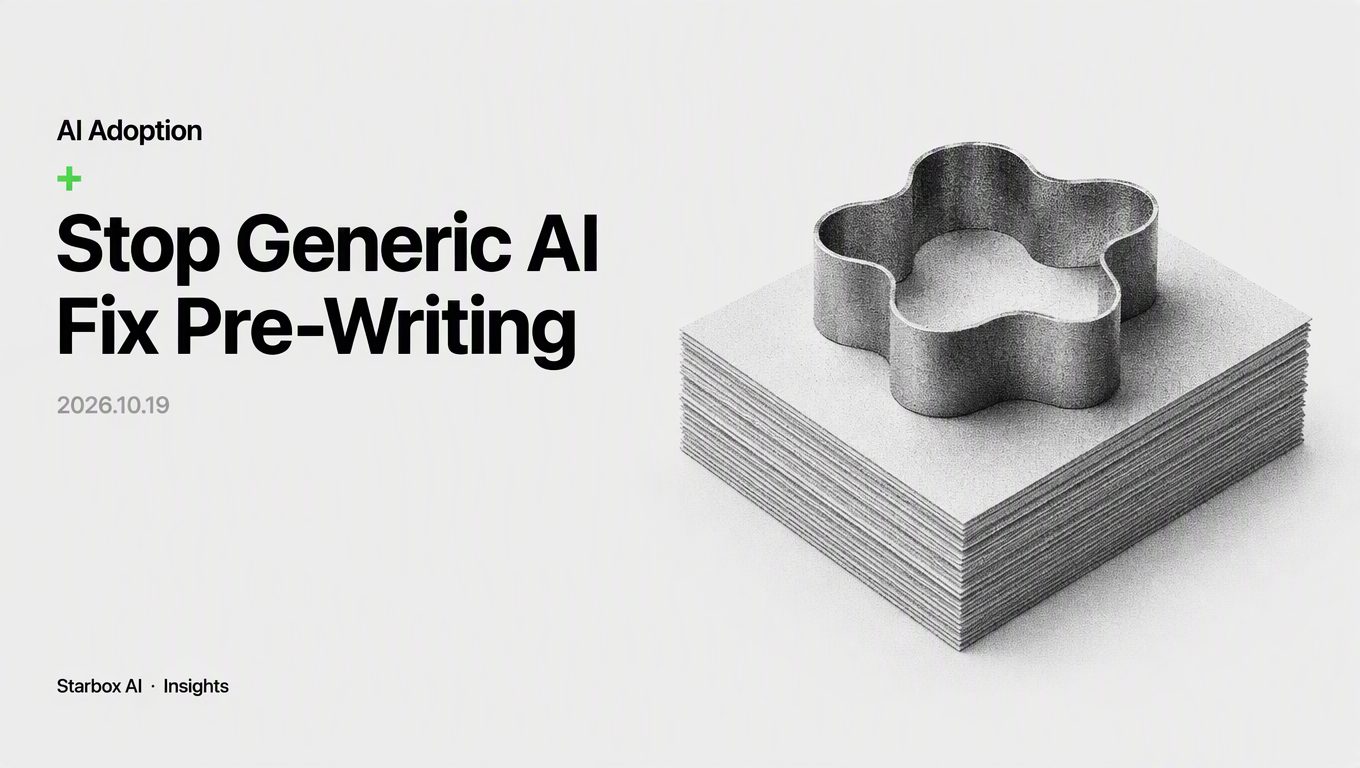 How to Break AI Content Homogenization: Fix Your Pre-Writing Prep