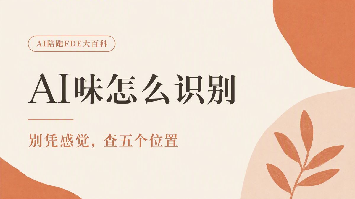 怎么识别一篇文章的AI味？看这5点