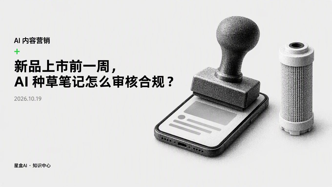 新品上市前一周,AI 种草笔记怎么审核合规