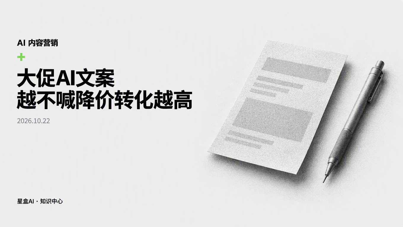雙11大促AI文案為什麼越不喊降價轉化反而越高