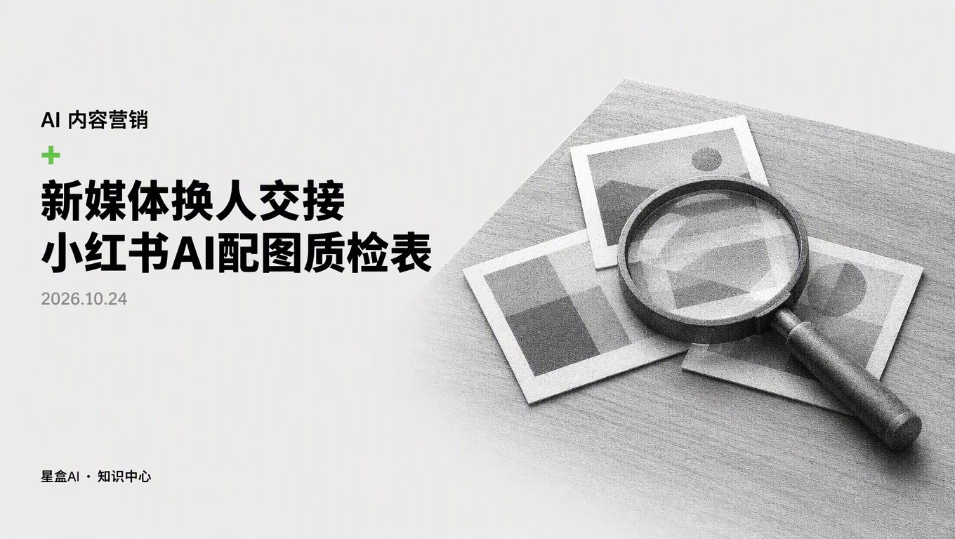 新媒体换人交接:小红书AI配图资产自查清单