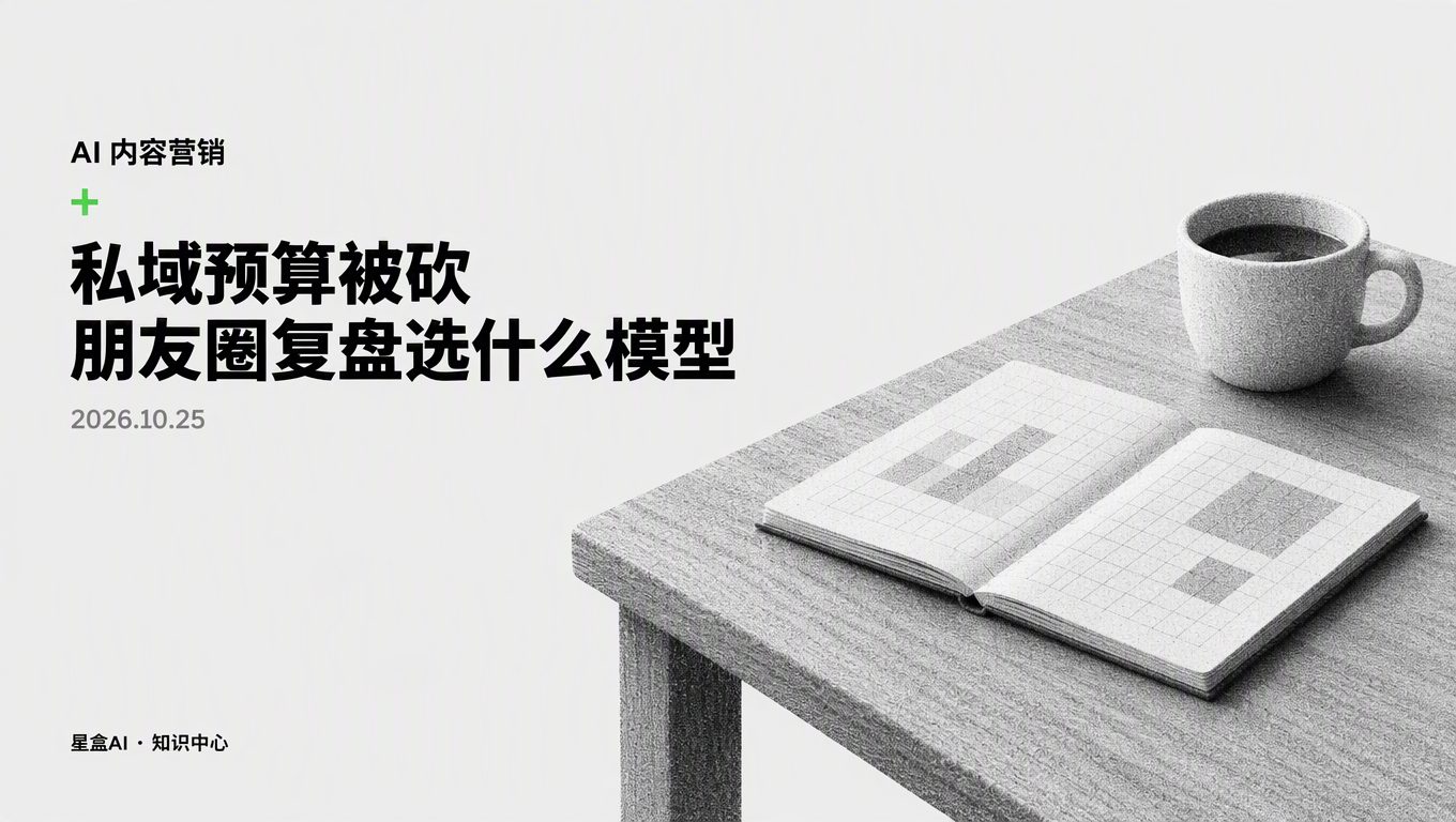 預算縮水做私域復盤彙報,朋友圈AI內容選工時核算還是增量產出