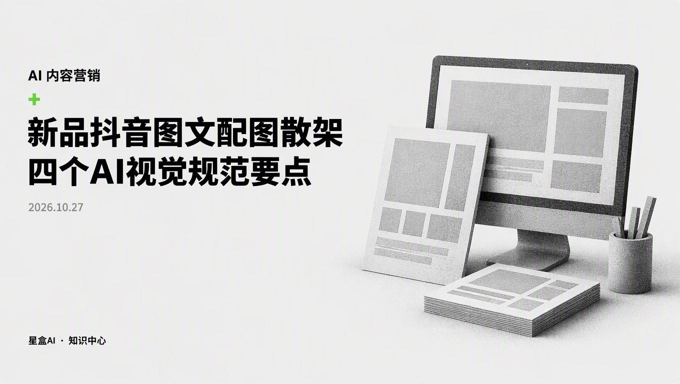 新品上市抖音图文配图风格散架?4个AI视觉规范要点拆解