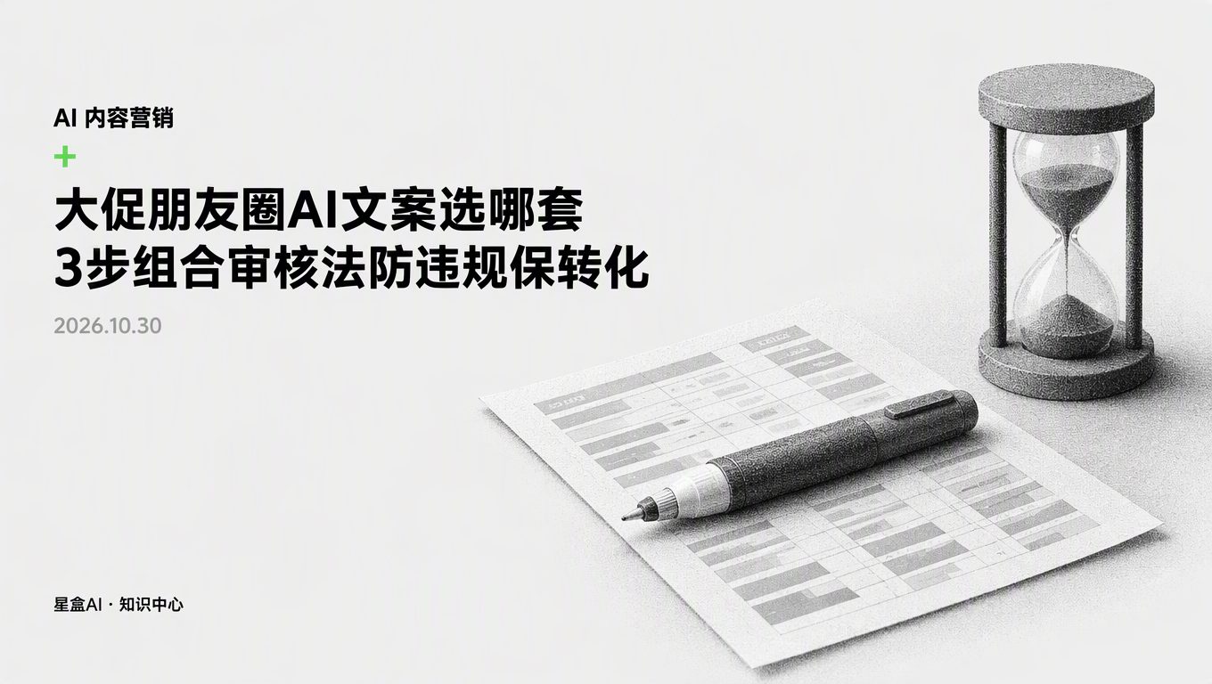 双11大促朋友圈审核选哪套?3步组合法既防违规又保转化