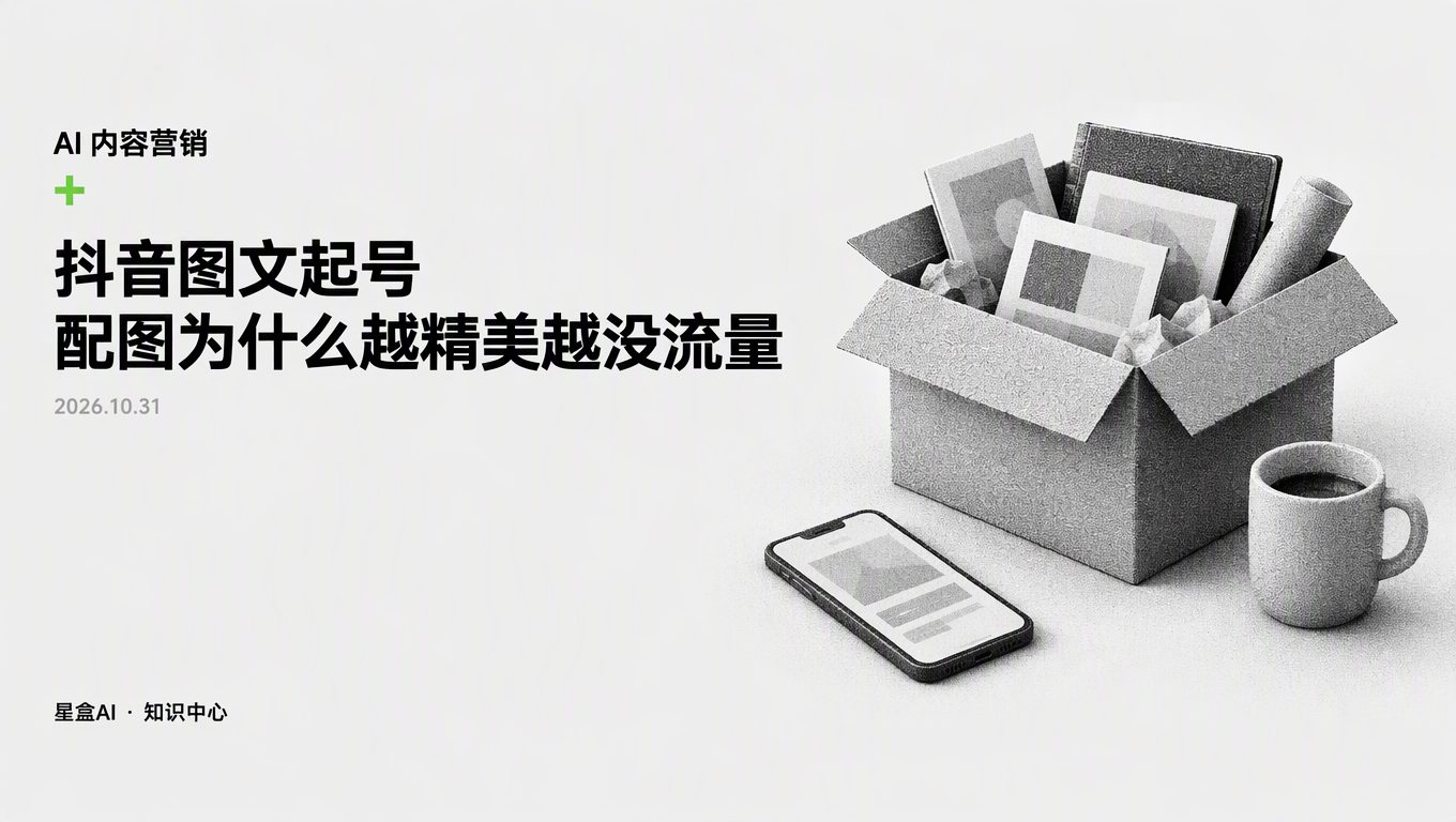 抖音图文起号为什么配图越精美越没有流量？