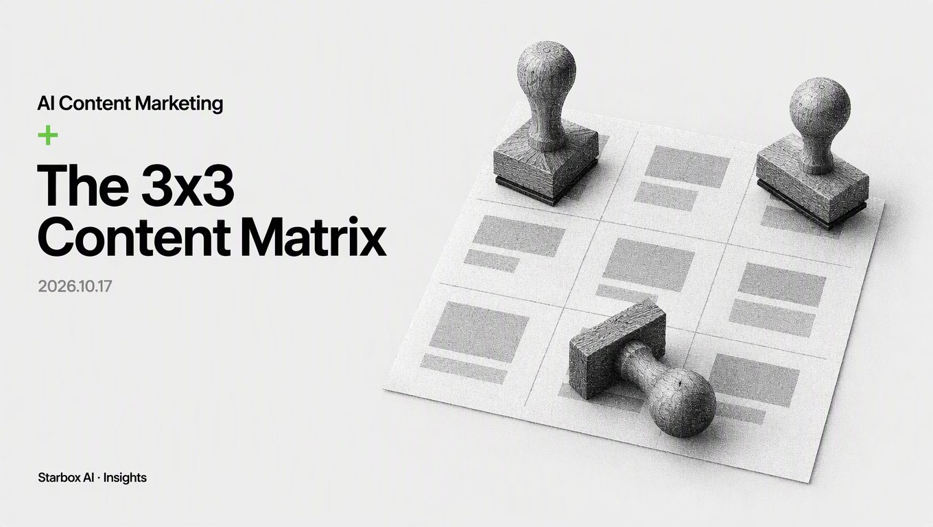 The 3x3 Content Matrix: Nine Types of Content for Brands