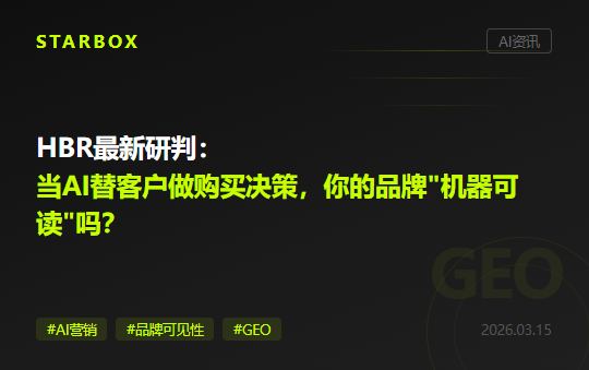 HBR最新研判:当AI替你的客户做购买决策,你的品牌"机器可读"吗?