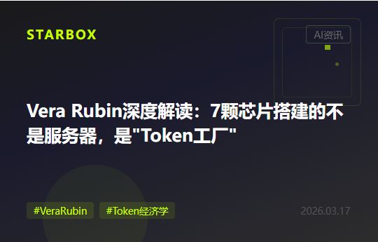 NVIDIA Vera Rubin深度解读:7颗芯片搭建的不是服务器,是"Token工厂"