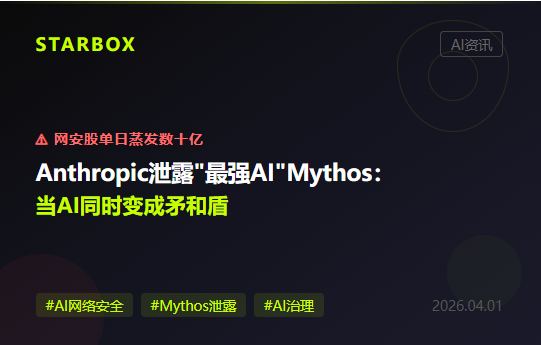 Anthropic意外泄露"最強AI模型"Mythos,網安股單日蒸發數十億:當AI同時變成矛和盾,企業的安全底線在哪?