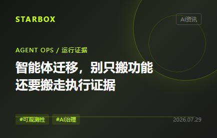 Agent 上线后谁在“留证”?一项平台更新,暴露企业智能体的真正迁移成本