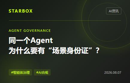 智能体不该按“名字”合规：同一个Agent，为什么要有一张“场景身份证”？