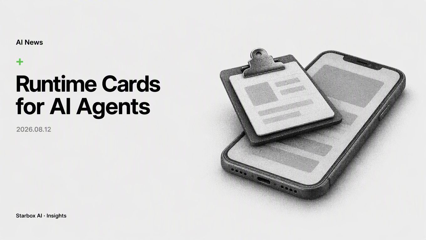 When AI Agents Start Working on Their Own, You Need a Runtime Execution Card