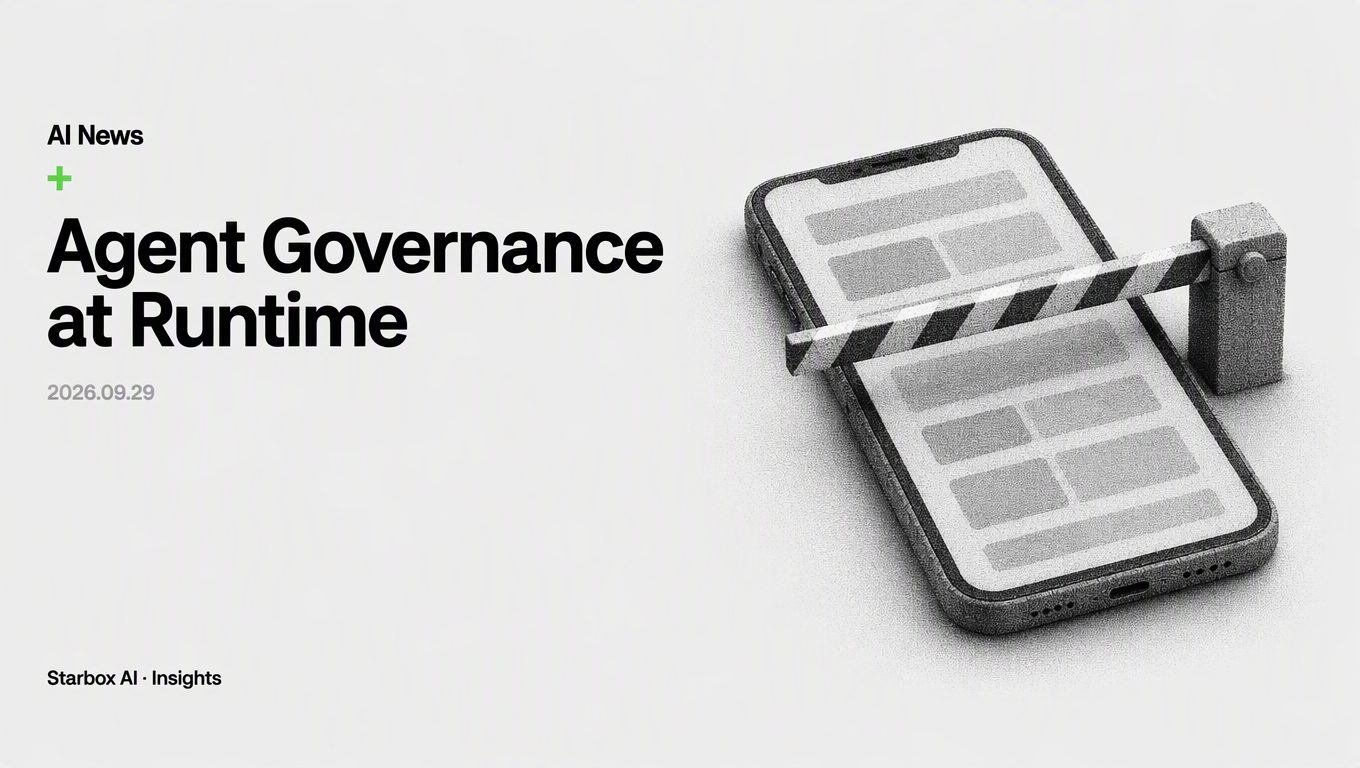 Why Agentic AI Governance Must Move to Runtime