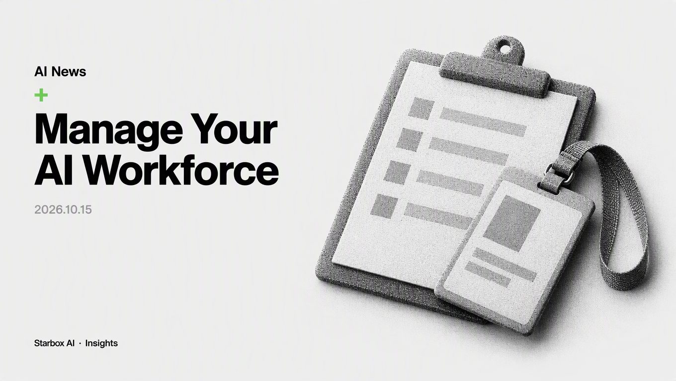 How to Manage an AI Workforce Once Agents Do Half the Work