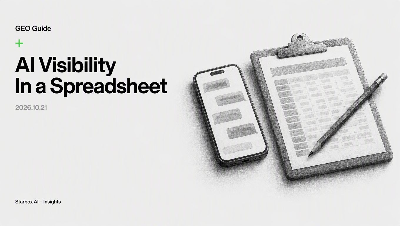 How to Measure Your Brand's AI Visibility with a Spreadsheet