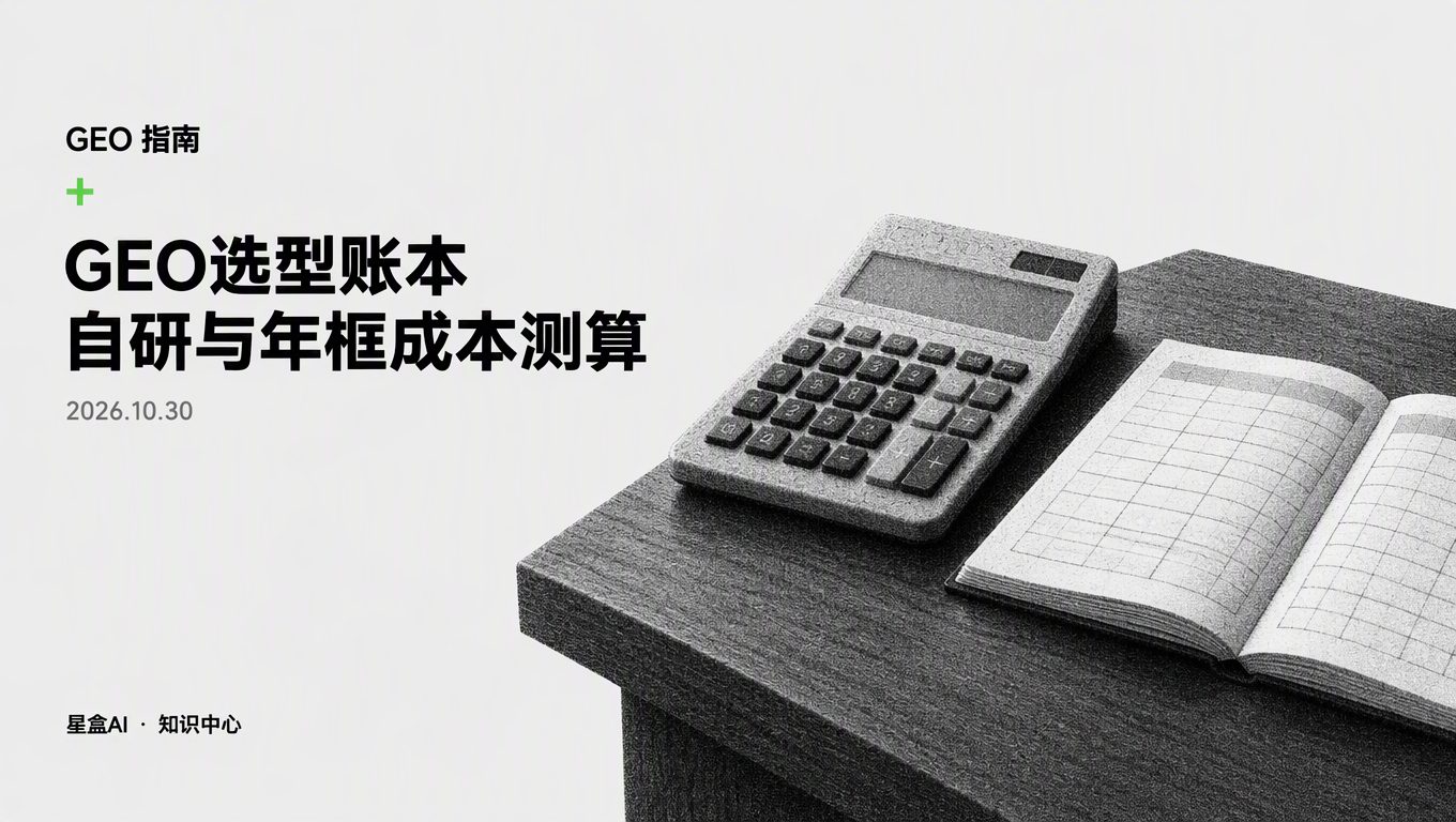 架构师的GEO选型成本账本:自研与年框方案到底怎么算