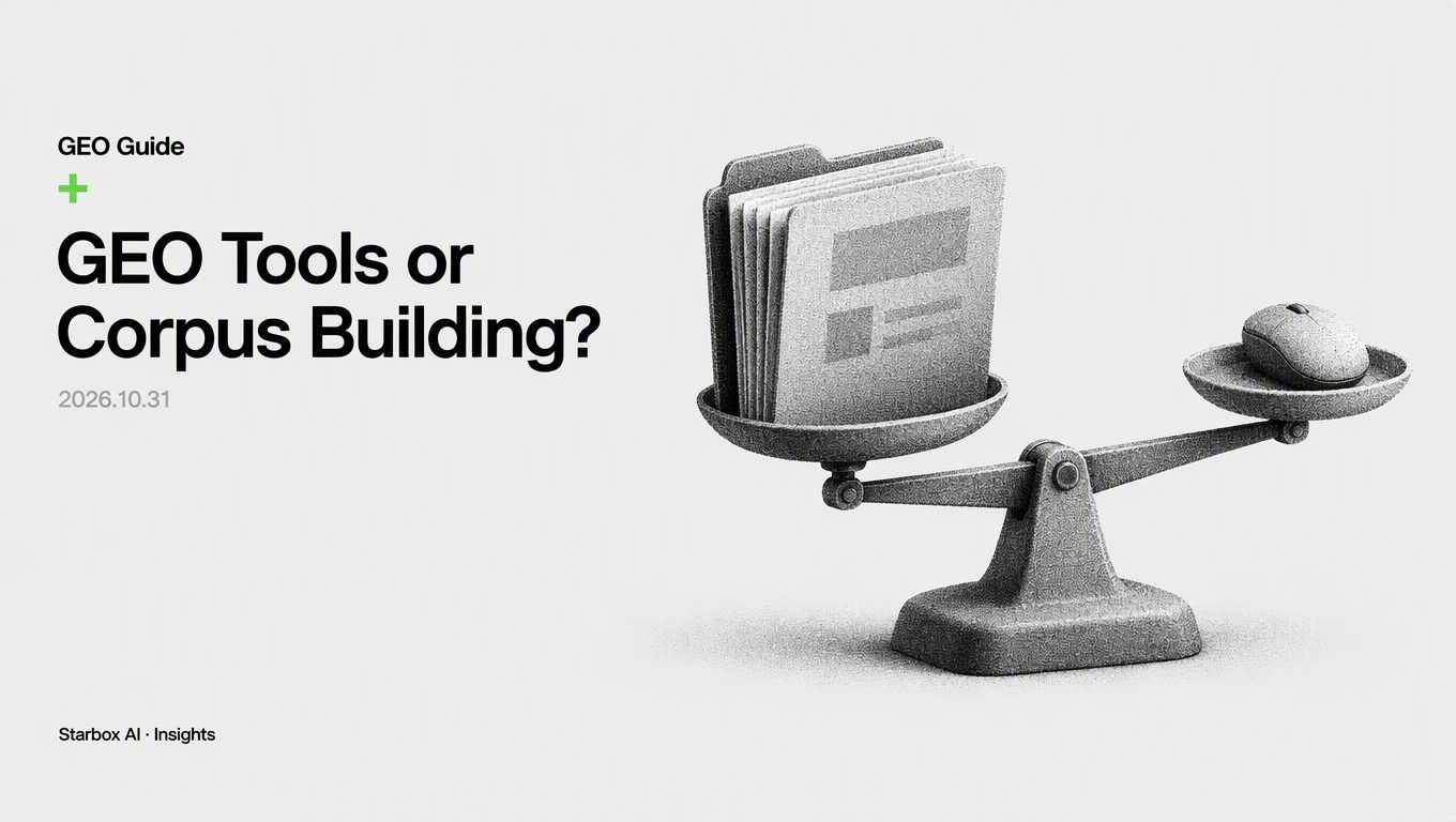 GEO Tools vs. Corpus Building: What Should SMEs Buy?