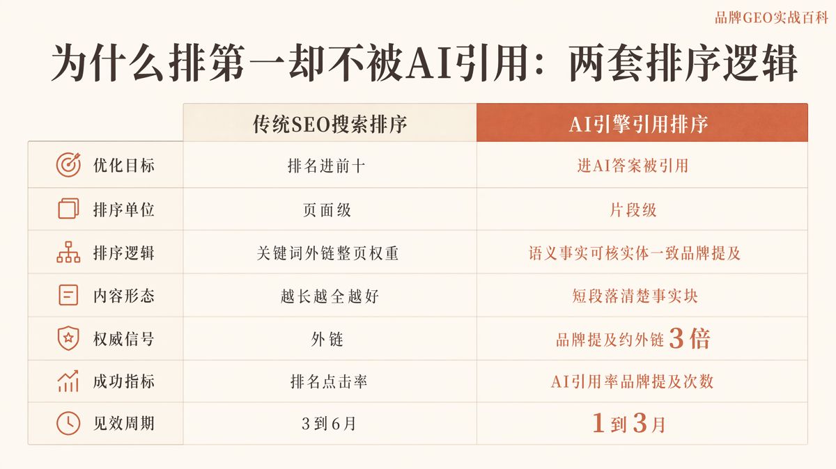 百度排第一,AI为什么不推荐你