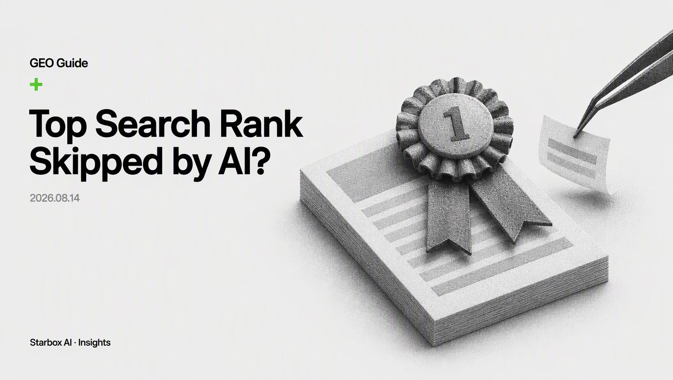 Ranking #1 on Baidu? Why AI Still Might Not Recommend You