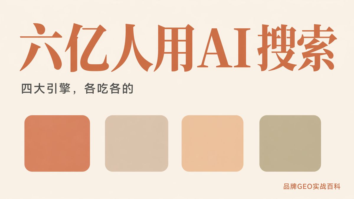 六亿生成式AI用户,四大AI搜索引擎引用谁