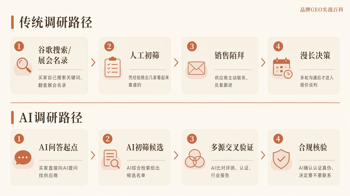 海外买家用AI挑供应商,没上名单就没机会