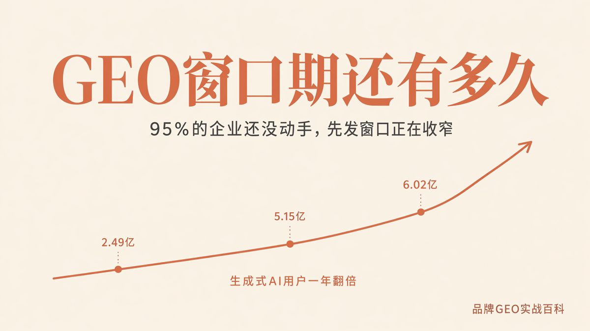 95%的企业还没做GEO,窗口还剩多久