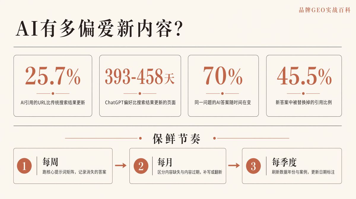 GEO五维打分:新鲜度怎么维护