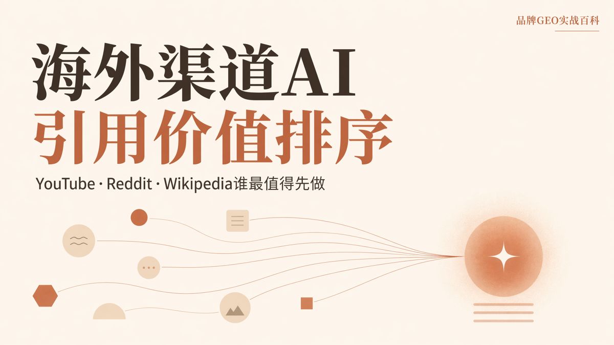 海外渠道先做哪个?AI引用价值排序