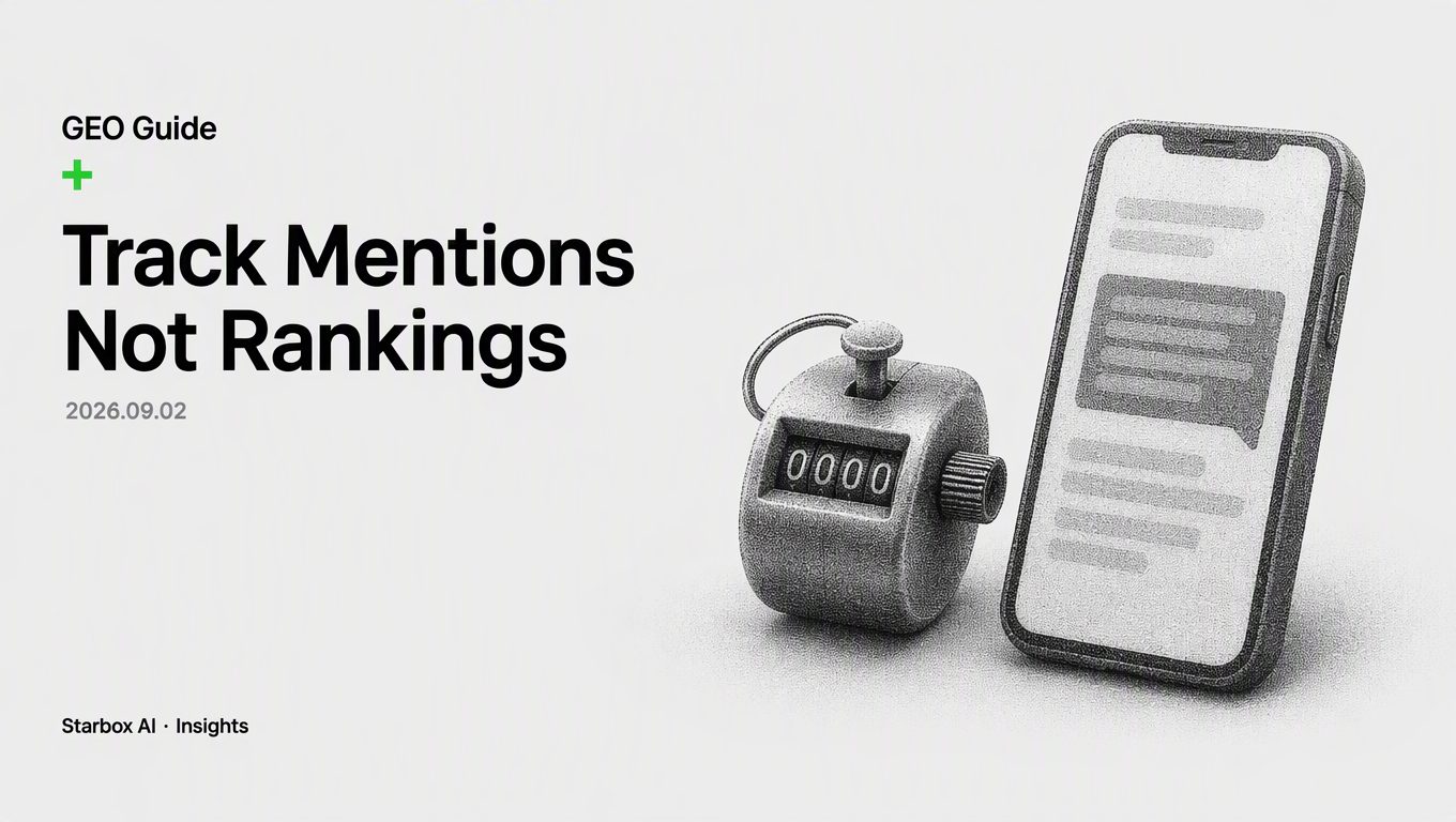 GEO KPI: Track Mention Rate, Not Search Rankings