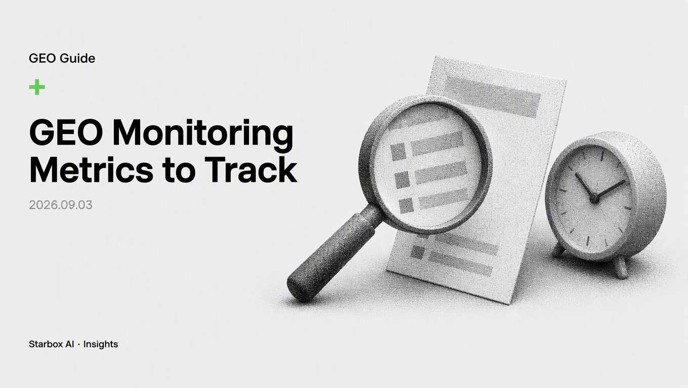 GEO Monitoring: What Metrics to Track and How Often