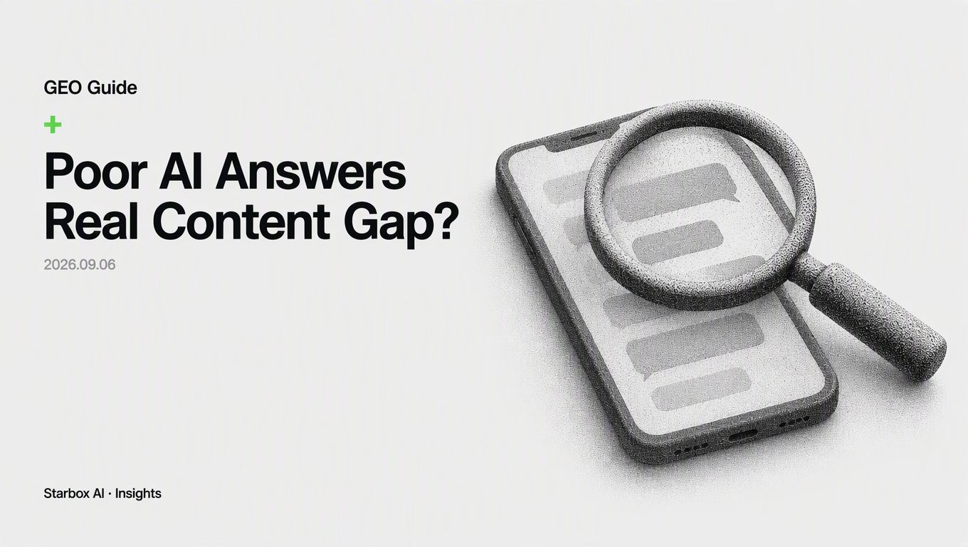 Does a Poor AI Answer Mean There Is a GEO Content Gap?