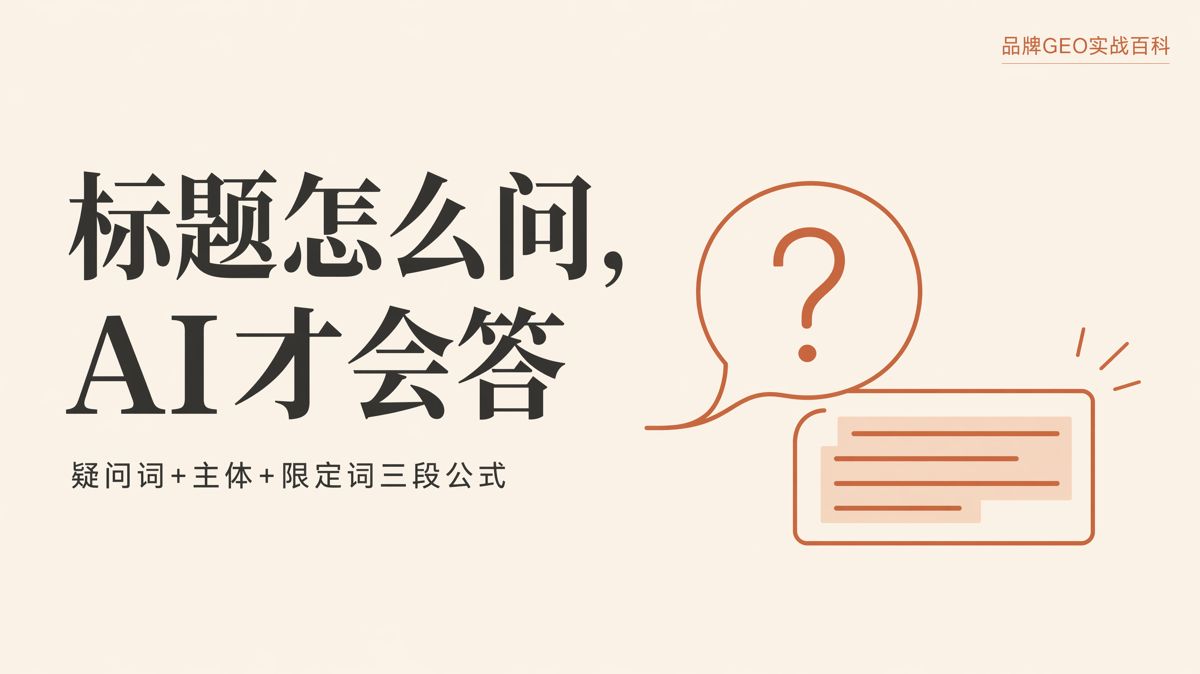GEO标题怎么写更容易被AI引用