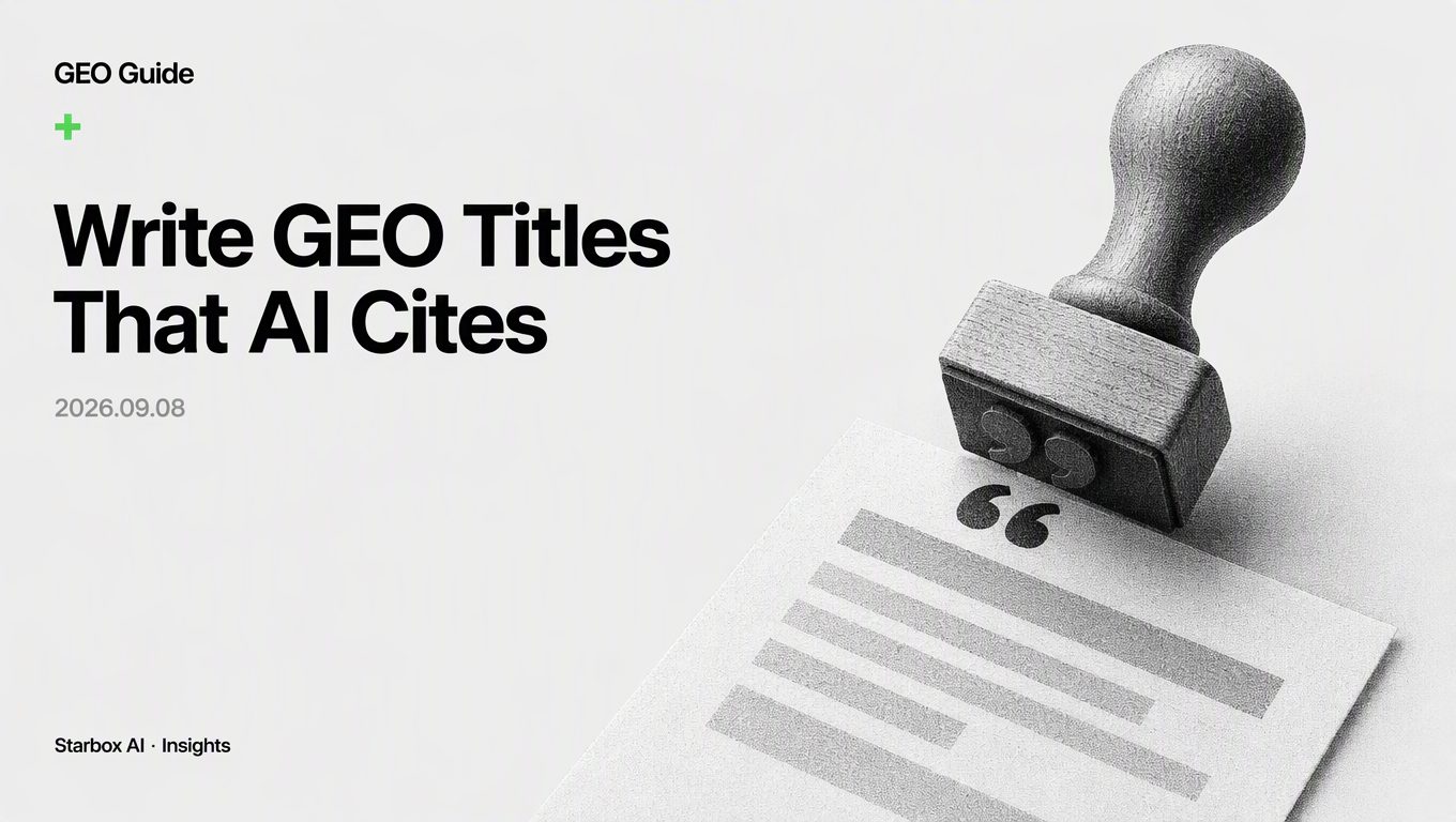 How to Write GEO Titles That AI Search Engines Actually Cite
