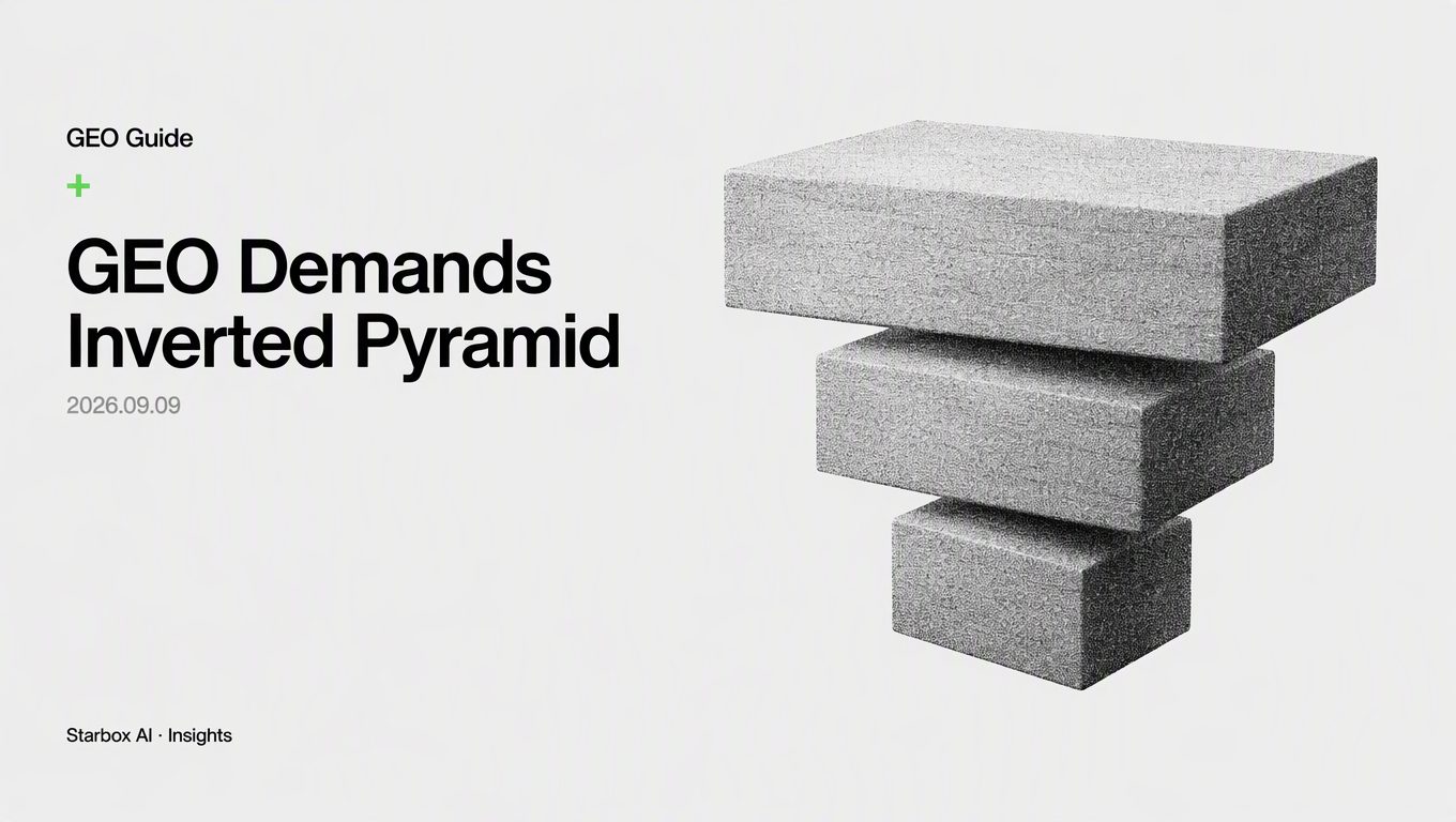 Why GEO Demands an Inverted Pyramid Structure