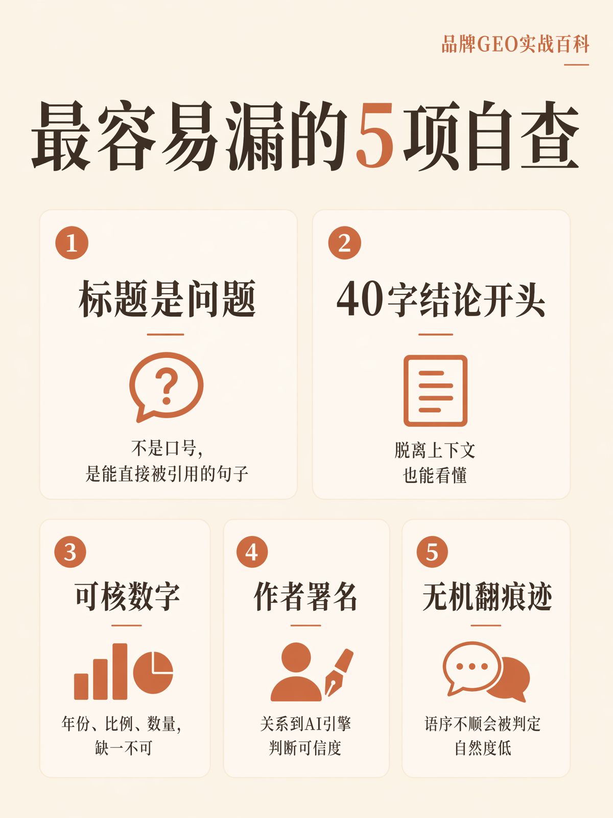 生成式引擎优化(GEO)内容发布前的18项检查